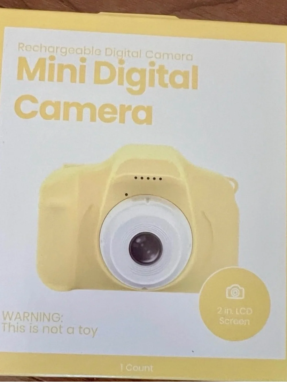 🔵 Final Call. Mini Digital Camera in Yellow. Takes real pictures. Price Firm.